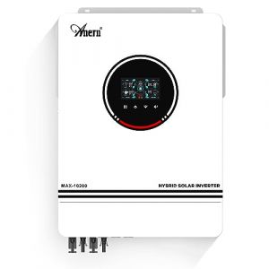 Anern 10200W Onduleur Hybride avec R&eacute;gulateur Solaire 180A MPPT Entr&eacute;e PV Max 500V DC48 V &agrave; AC 230 V Onduleur Solaire Entr&eacute;e 2PV/Sortie 2AC Double Contr&ocirc;leur MPPT avec WiFi (Anern, neuf)