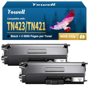 Yowell TN423 Toner noir MFC-L8690CDW Compatible avec Brother TN-423 TN-421 pour Brother MFC-L8690CDW Toner pour HL-L8260CDW DCP-L8410CDW HL-L8360CDW MFC-L8900CDW 8690CDW 8260CDW - 2 Noir (ZHCYMM, neuf)