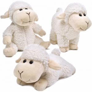 lilizzhoumax Jouets en Peluche Mouton 3 pièces, Mignon Jouet en Peluche Mouton Poupée Blanc Jouets Animaux Sauvages en Peluche Mouton, Cadeau pour Les Amis et Les Enfants (Sbekiew store, neuf)