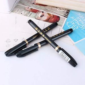 Nitrip 3pcs Artiste Stylo de Calligraphie, Calligraphie Japonaise Chinois Pinceau Stylo Encre Lettrage stylos marqueurs &eacute;criture Outil de Dessin Artisanat (Neufday ss, neuf)