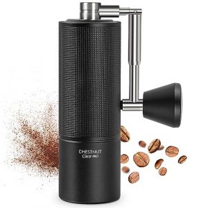 TIMEMORE Chestnut C3 ESP PRO, moulin &agrave; caf&eacute; manuel, corps enti&egrave;rement m&eacute;tallique, fraise conique S2C en acier inoxydable, moulin &agrave; caf&eacute; manuel avec poign&eacute;e pliante, pour Espresso et French Press, noir (TIMEMORE STORE, neuf)