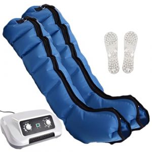 Machine de Pressoth&eacute;rapie | Bottes Pressoth&eacute;rapie Drainage Lymphatique | Pressoth&eacute;rapie Jambes Et Ventre | Masseur Jambes Drainage Lymphatique | Appareil Pressoth&eacute;rapie (Bleu, 2 legs) (NANNAN-DAMAI, neuf)