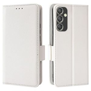 Topme &Eacute;tui en Cuir pour Samsung Galaxy A15 (4G) / Samsung Galaxy A15 5G (6.5" inches), [ Coque de T&eacute;l&eacute;phone S&eacute;rie Motif Litchi Simple] - Blanc (topme, neuf)