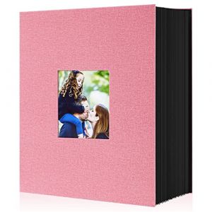 Lanpn Album Photo 10x15 1000 Pochette, Grand Geant Format Lin Tissu Album pour Horizontal Vertical Photos (Rose) (BILLIONRVL, neuf)