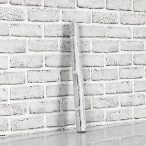 Hode Papier Peint Adhesif Effet Brique Blanc 90X600cm, Pierre Feuilles Autocollant Amovible Décoratif, PVC Vinyle Film Imperméable pour Mur de Salon Cuisine Chambre Meubles (Hode (Best gift shop), neuf)