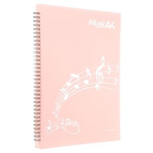 QUARKZMAN Classeur De Partitions Avec 20 Pochettes 40 Pages Reliure Spirale Organisateur, Format Lettre 8.5 x 11 Papier A4 Porte-Documents Sac De Rangement (Rose) (QUARKZMAN, neuf)