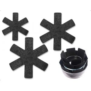Lhbwhiz 3 pi&egrave;ces prot&egrave;ge-po&ecirc;les, prot&egrave;ge-po&ecirc;les,prot&egrave;ge-Pots en Feutre,Protection de Pile,Tapis d'isolation Thermique,prot&egrave;ge-Pots,prot&egrave;ge-po&ecirc;les,pour po&ecirc;les,Bols(Noir,3 Tailles) (badasi1, neuf)