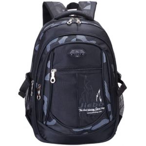 SOMBLG Sac a Dos Garcon Ado Cartable Ecole Sac &agrave; Dos College Sac Ados Adolescent &Eacute;cole Primaire Scolaire Gar&ccedil;on Impermeable Enfant (3-Noir) (SOMBLG, neuf)