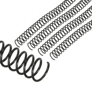 PATIKIL Bobines de reliure spirale en plastique de 16 mm (5/8"), 50 pi&egrave;ces de reliure spirale capacit&eacute; de 140 feuilles 3:1 pour la reliure de feuilles de papier, noir (PATIKIL UK, neuf)