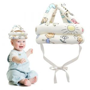 TEOZBLU Casque Bebe Antichoc Protection, Casque Anti Chute Bebe, Casque B&eacute;b&eacute; Anti Choc, Casque Protection Enfant, Casque Anti Bruit Bebe, Protection T&ecirc;te B&eacute;b&eacute;, Convient Aux Enfants De 0.6 &agrave; 6 Ans (LIYUNxia, neuf)