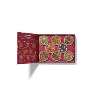 Panda tea - Coffret 8 Boîtes de Thés et Infusions de Noel en Vrac - Coffret cadeau à offrir (assortiment festif) - Thé Noir, Rooibos - Idee Cadeau à offrir (Panda Tea, neuf)