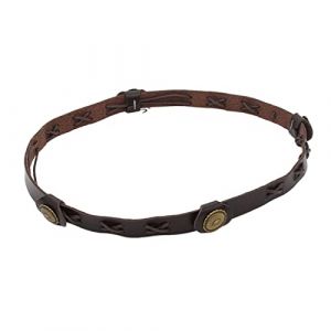 Bandes de chapeau de cowboy - Bandes de chapeau américain Fedora - Bandes de chapeau de paille - En cuir - Chapeau occidental (Ranuw, neuf)