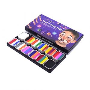 Beatifufu Peinture De Corps Hydrosoluble Pour Maquillage Halloween Kit De Couleurs De Pigments Cosmétiques Pour Visage Et Corps Pour Cosplay Fêtes (Camprilli, neuf)