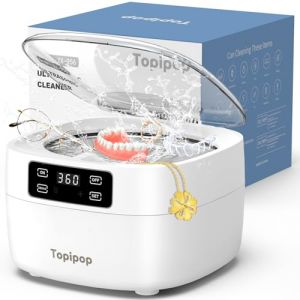 Nettoyeur Ultrasons, 48KHz Nettoyeur Ultrason, 750 ml Ultrasonic Cleaner, Nettoyeur à Ultrasons Professionnel pour Nettoyer Les Lunettes, Bijoux, Montres, Bagues, Dentier (Blanc) (DÉCADINVENTADA - UNIPESSOAL LDA, neuf)