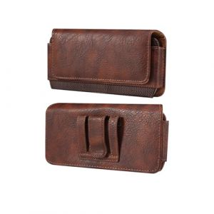 Galaxy Z Fold 7/6/5/4/3 5G Sacoche de Ceinture Cuir Homme, Pochette Smartphone Horizontal &Eacute;tui Cuir Sac de Taille Housse de Transport avec Boucle de Ceinture Compatible avec Huawei Mate XS/X3/X2 (Beeyan, neuf)