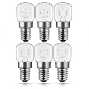 LAMARE Lot de 6 ampoules - E14, 15 W, 2 700 K Blanc Chaud - R&eacute;glables, Passent au Four, Micro-Ondes, Lampes &agrave; Sel (MATHILDE, neuf)