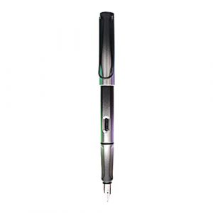 WYLZLKX Stylo-plume avec fenêtre visible - Absorbeur d'encre amovible - Pointe 0,35 mm - 0,5 mm - Prise en main confortable - 0,5 mm - Noir et gris (WANGZHEgs, neuf)