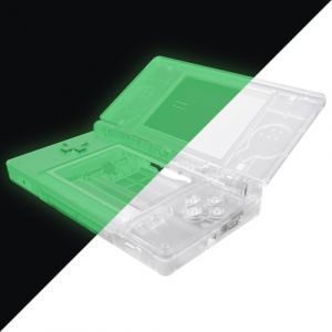 eXtremeRate Coque Remplacement Complète pour Nintendo DS Lite, Coque pour Nintendo DS Lite Console Portable avec Bouton de Remplacement Vert Lumineux, Console Non Incluse (Easequote-Store, neuf)