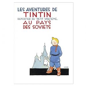 Moulinsart Carte postale album de Tintin: Tintin au pays des soviets 30092 (10x15cm) (BD addik | France, neuf)