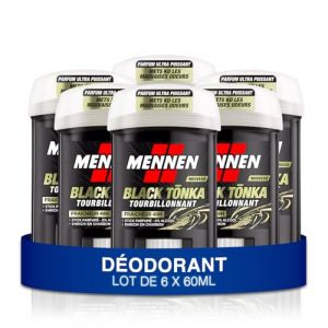 Mennen - Déodorant Homme Stick Large Fraicheur 48h Black Tonka Sans Alcool SHONEN - lot de 6 x 50ml (Parapharmacie Centrale, neuf)