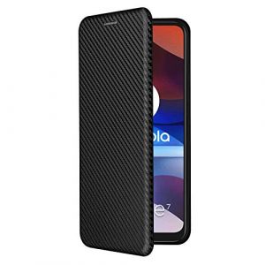 SHIEID Coque pour ASUS Zenfone 8, &Eacute;tui t&eacute;l&eacute;phone Portable en Fibre de Carbone est Faite de Coque Rigide en PC et TPU,Rabat avec Fente Carte et Support Fonction &Eacute;tui pour ASUS Zenfone 8-Noir (SHIEID, neuf)