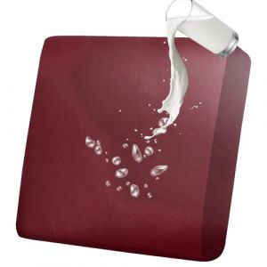 BXFUL Housse de Coussin Extensible de canap&eacute; imperm&eacute;able, Simili Cuir Housse Coussin D'assise Antid&eacute;rapant Housse de si&egrave;ge de canap&eacute; pour canap&eacute; (1 Place,Vin Rouge) (ZIQIONG, neuf)