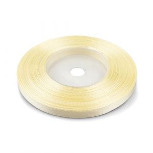 Netuno 1 ruban de satin, 6 mm x 32 m, couleur : jaune p&acirc;le, en tissu, d&eacute;coratif, pour le bricolage, la d&eacute;coration de mariage, l&rsquo;emballage de cadeau (netuno, neuf)