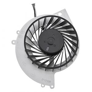 Demeras Ventilateur de Refroidissement CPU Ventilateur de Refroidissement radiateur Interne de Console de Jeu pour Console de Jeu PS4-1000 Noir Argent 1 pièces (Mirandalong-EU, neuf)