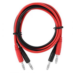 1 paire de Souples de Multimètre,Akozon P1041 2Pcs 4mm Fiche Banane à fiche Banane multimètre câble de Test électronique rallonge de Test 103cm pour Test Électrique ou de Laboratoire Électrique (Miyinla519, neuf)