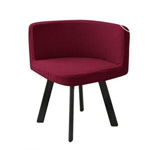 SWJ-swjssb Housse de Chaise Scandinave Velours 1/4/6 Pieces Blanche Bureau Fauteuil Chaise Couverture Extensible Dossier Housse de Chaise Salle a Manger, pour Salon Hôtel Chaise Recouvre (leeupault, neuf)