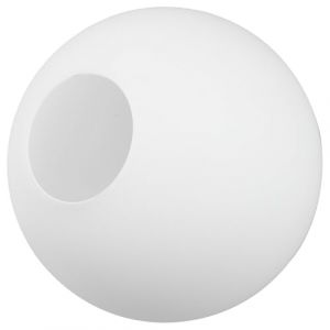 Mikikit 1 Pc Abat-jour Boule Givré Remplacements D'abat-jour En Verre Globe De Verre Blanc Remplacement Lampadaire Doré Pendentif Abat- Jour Décor Rétro Mat Blanche Protecteur Un Verre (Famidago, neuf)