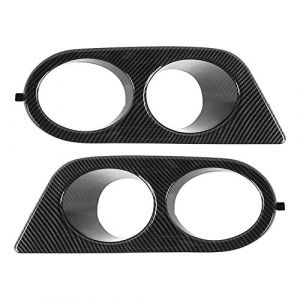 Paire de cache antibrouillard de pare-chocs avant à deux trous pour accessoire de voiture E46 M3 2001-2006(Style en fibre de carbone) (Liaowev, neuf)