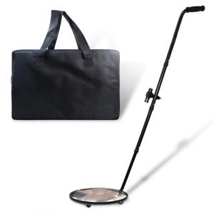 Miroir d'inspection sous véhicule, 55" miroir d'inspection télescopique avec roues et lumière LED, miroir de recherche convexe pour l'inspection de sécurité de voiture/camion/équipement/étagère/coin (Corygo, neuf)