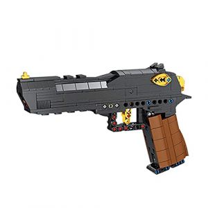 Technique Pistolet Kit de Construction, 360 Pi&egrave;ces Technique Desert Eagle Pistolet avec Fonction Tir&eacute;e et Balles, Jeu de Construction Compatible avec Lego Technic (Style B) (Tirff, neuf)