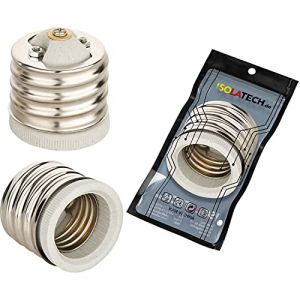 ISOLATECH 1pc E40 à E27 Douille d'adaptateur pour E27 douille de lampe LED convertisseur pour lampes à économie d'énergie (max. 250V/2A) ampoules cuisine salle de bain résistant à la chaleur (ISOLATECH-DE, neuf)