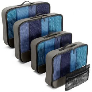 OW-Travel Organisateur de Voyage (Gris Moyen/Large) pour Rangement Valise. Bagage Cube. Pochette Rangement. Un Sac pour Valise. Packing Cubes (One-Wear Store, neuf)