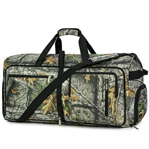 WANDF Sac de Voyage 65L avec Poche Humide et Compartiment &agrave; Chaussures Sac de Week-End Pliable pour la Nuit Sac &agrave; Main pour Hommes Femmes (Camouflage) (WANDF FR, neuf)