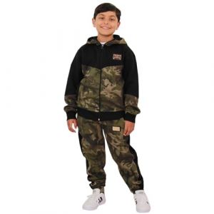A2Z 4 Kids Filles Camouflage Surv&ecirc;tement Capuche Pantalon - T.S Camo 602 Green 11-12 (A2Z 4 Kids&reg;, neuf)
