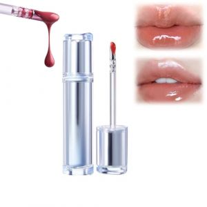 Mirror Tea Light Lip Glaze, Mirror Tea Jelly Light Lip Glaze, Lip Gloss with Metal Applicator, New Ice Watery Lip Gloss - Iced Tea Watery Lip Gloss, Glasting Water Gloss(13#) (昨日之日不可留, neuf)