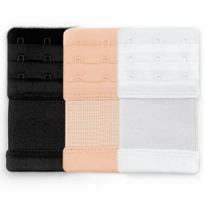 YISCOKO rallonge Soutien Gorge rallonge Soutien Gorge 3 Crochets, Extension Soutien Gorge, Attache Soutien Gorge Dos Extensible et Confortable (3 pièces). (YISCOKO, neuf)