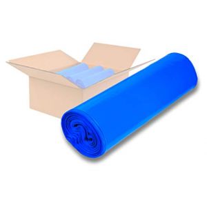 dm-folien Lot de 250 sacs poubelle bleus 70 l - 575 x 1000 mm - Grands sacs poubelle pour d&eacute;chets l&eacute;gers &agrave; moyens - Sacs poubelle ind&eacute;chirables en poly&eacute;thyl&egrave;ne basse densit&eacute; r&eacute;g&eacute;n&eacute;r&eacute; - Sacs plastiques (dm-folien, neuf)