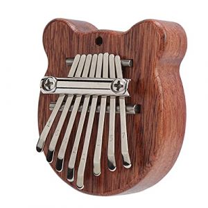 8 Touches Pouce Piano Mini en Bois Portable Doigt Piano en Acier Au Carbone Touches Pouce Piano Instrument de Musique Cadeau (Zousate, neuf)