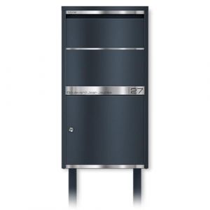 Metzler&reg; bo&icirc;te &agrave; Colis avec clapet Anti-vol et Support au Sol RAL 7016 Gris Anthracite r&eacute;ception s&eacute;curis&eacute;e sans Contact Acier Inoxydable Personnalisable 10 Ans de pi&egrave;ces d&eacute;tach&eacute;es Avalon (Metzler GmbH, neuf)