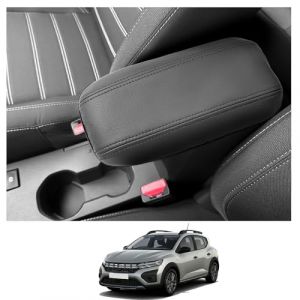 CDEFG Compatible avec Dacia Sandero 3 / Sandero Stepway III/Jogger 2021-2023 2024 Housse de Protection pour Accoudoirs Voiture Couverture Couvercle de boîte d'accoudoir Accessoire (élasticité) (C D E F G, neuf)