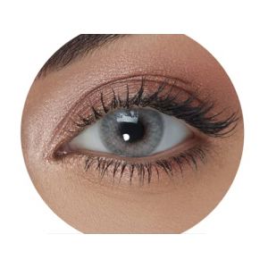 MYSALENS&reg; Lentilles De Contact De Couleur Hidrocor Graphite Gris Naturelle tr&egrave;s haute opacit&eacute; Kit De Rangement Boitier Pince applicateur Offert 12 Mois sans correction (MYSA LENS&reg;, neuf)