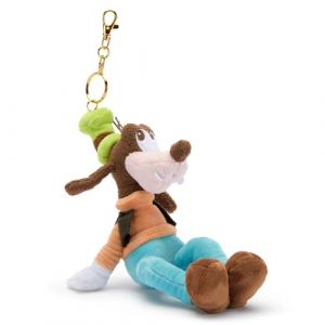 Disney Store Official Peluche Porte-cl&eacute;s Dingo, 18 cm/7", Peluche avec Porte-cl&eacute;s Amovible, Convient aux Enfants &agrave; partir de 1 an (Disney Store FR, neuf)