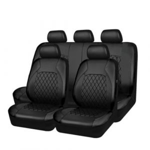 Housse de Si&egrave;ge de Voiture pour Ford Fiesta Flie&szlig;heck 2008-2017, Housse de Siege en Cuir PU Si&egrave;ge Avant Arri&egrave;re Universelle Protections de Si&egrave;ge,A-9PCS (shengxinchuanghui, neuf)