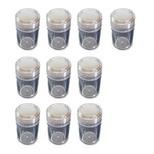 10pcs Récipient Rangement Cosmétique Avec 12 Trous Tamis Couvercles En Plastique Transparent Pot Poudre Pour Utiliser Pot Poudre En Plastique Transparent En Plastique (awdaiew, neuf)