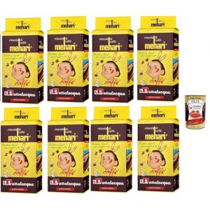 Passalacqua caffè Mehari, macinato, Caffè Macinato, caffe' italiano, Caffè Macinato, Italian Café moulu, convient pour cafetière Moka, Lot de 8x 250g + Italian Gourmet polpa 400g (Italiaen Gourmet UK Ltd, neuf)