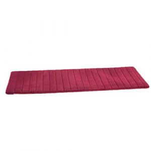 VSUSN Tapis de Bain antidérapant en Mousse à mémoire de Forme pour Salle de Bain, Microfibre (Rouge Bordeaux, 40 x 120 cm) (LiGG, neuf)